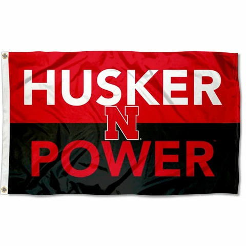 Nebraska Huskers Husker Power Flag Large 3x5 Cover