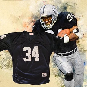 Mitchell & Ness Los Angeles Raiders Bo Jackson #34 Black Authentic JerseyXL - Picture 1 of 3