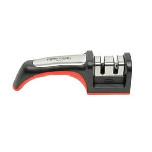 Afilador de cuchillos manual de 2 etapas carburo e inserciones de cerámica FASTEDGE rojo y negro - Imagen 1 de 6