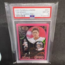 2022 Panini Illusions Tom Brady King Of Cards Pink /399 PSA 8
