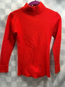 Vintage Collage Exclusive Republic of Korea Red Long Sleeve Women's Shirt Size M
