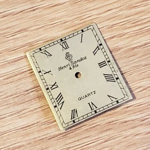 Vintage Roman Numeral Henri Sandoz & Fils Watch Dial Watchmaker Repair Part WP2 - Picture 1 of 8