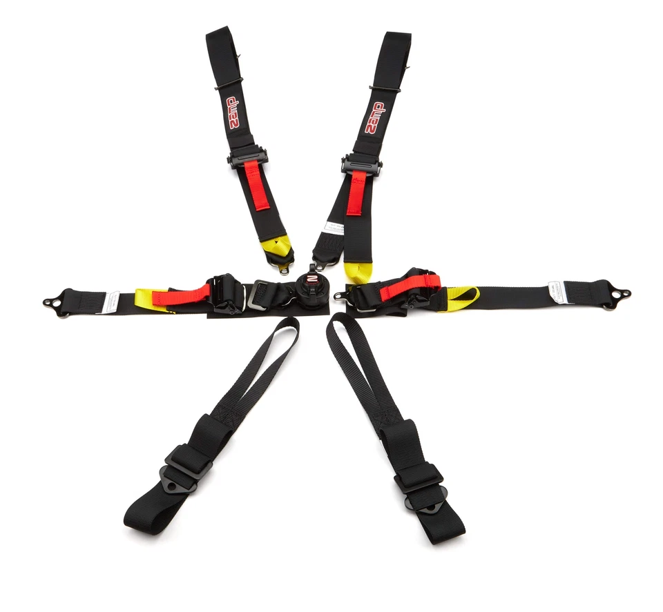 Fits Harness 6pt Black Cam L 2in Shoulder FIA by Zamp HARN04F003 - Image 1 of 1