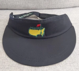 VTG Masters by American Needle Black Adult Golf Visor Hat Cap Cotton - Picture 1 of 24