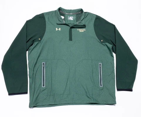Colorado State Rams Jacket Men's 3XL Under Armour Green Pullover All Season Cover