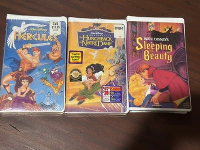 Sealed lot Disney Hercules (VHS, 1997) factory sealed  Foto 1 de 4