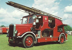 Postcard England 1938 Leyland "CUB" semi-limosine FK fire Appliance - Picture 1 of 2