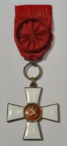 *Finlandia* Distintivo Cavaliere dell'Ordine del Leone Finlandese, 1a Classe *Cond 1++* - Foto 1 di 5