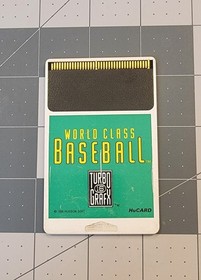World Class Baseball (Turbografx 16, TG16) Game Card Tested