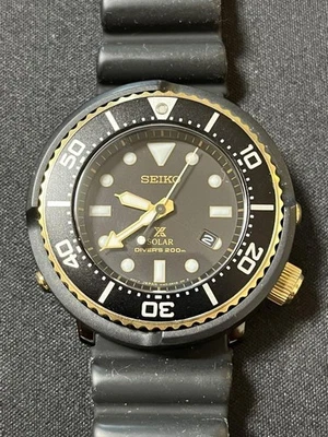 Seiko Prospex Diver Solar Watch Unisex 40mm Limited Edition Rare Used - Image 1 of 4