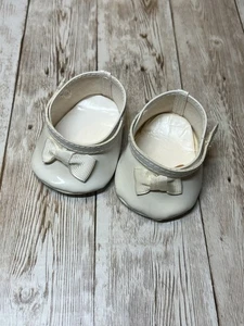 Cabbage Patch Talking Kids White Strappy Doll Shoes - Picture 1 of 5