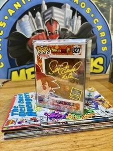 Funko POP! Dragon Ball Super SSG Goku #827 Signed by Sean Schemmel w. JSA - Picture 1 of 8