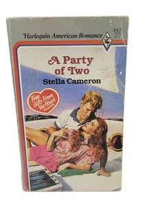 A Party of Two Stella Cameron Harlequin Romance #243 1988 Vintage Paperback - Imagen 1 de 13
