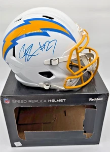 JK Dobbins Signed Full Size Replica Helmet NEW in BOX Beckett Certified - Picture 1 of 8
