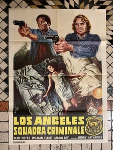 ORIGINAL ITALIAN MOVIE POSTER LOS ANGELESE HANGUP Henry Hathaway CLIFF POTTS - Picture 1 of 3