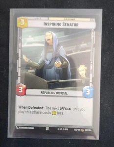 Inspiring Senator 261/264 Star Wars Unlimited TCG Karte SEC SECRET OF POWER NM - Bild 1 von 2