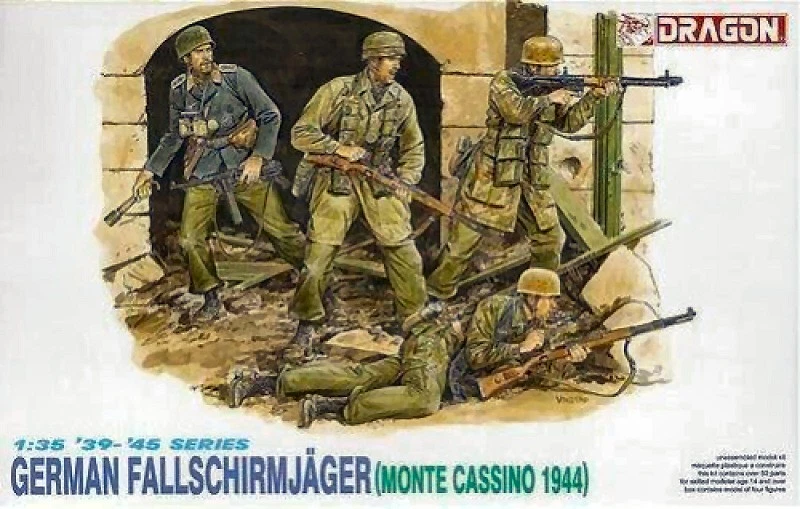DRAGON D6005 GERMAN FALLSCHIRM.MONTE CASSINO KIT 1:35 Modellino - Immagine 1 di 1