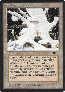 MTG / Mishra's Factory (Winter) , English MTG Antiquities - LP / Top - Bild 1 von 2