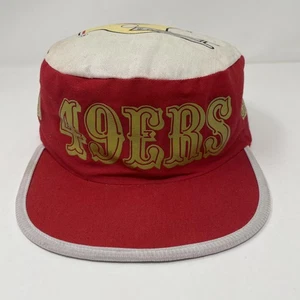 Vintage San Francisco 49ers Hat Cap Adult Painters Pill Box Red NFL 80s - Picture 1 of 9