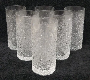 🔶️6 VINTAGE WHITEFRIARS GEOFFREY BAXTER GLASS RETRO TUMBLER WATER SET MCM MOD - Picture 1 of 11