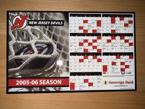 2005-06 NEW JERSEY DEVILS NHL SCHEDULE MAGNET - SOVEREIGN BANK - Picture 1 of 1