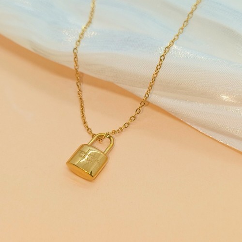 Gold Padlock Necklace eBay