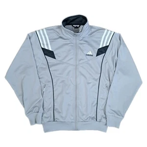 Vintage Adidas Trainingsjacke 2000er Gr S Herren Retro Jacke Grau - Bild 1 von 8