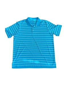 Adidas Polo Shirt Mens XL Blue Golf Pure Motion - Picture 1 of 6