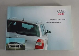 Operating Instructions/Manual Audi A4 Avant B6 Stand 07/2001 - Bild 1 von 2