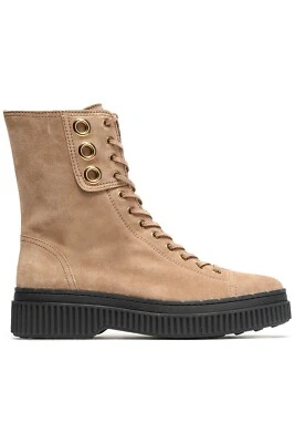 Botas TOD’S Arena Gamuza Combate Borlas Con Cordones 41.5 / 11.5 EE. UU. Nuevas Sin Caja Foto 1 de 4