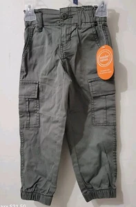 Wonder Nation Boys Green Pants Size Extra Small 4-5 Jogger Style New with Tags - Picture 1 of 10