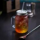 Plastic Mason Drinking Jar Glasses 1 Pint - Set of 4 | Jar with Lid and Straw