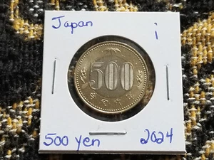 Japan 500 Yen 2024 Bimetallic Almost Uncirculated - i - Picture 1 of 2