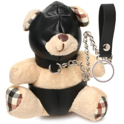 Master Series BDSM Bondage Capucha Oso de Peluche Llavero Accesorio - Mordaza Regalo Foto 1 de 4
