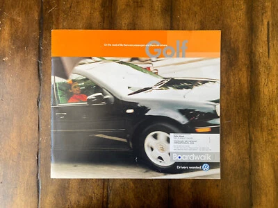 2000 Volkswagen Golf Sales Brochure Dealer Catalog INCLUDES ORIGINAL SALES CARD - Изображение 1 из 4