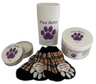 Dog paw balm, moisturizer for paws & noses, with free set of socks