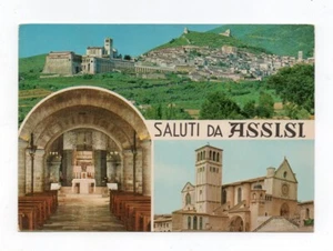 PERUGIA ASSISI GRUSS POSTKARTE VINTAGE NICHT GEREIST FG - Bild 1 von 2