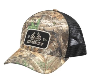 Realtree Patch Camo Mens Snapback Trucker Cap Hat Snap Back - Picture 1 of 3