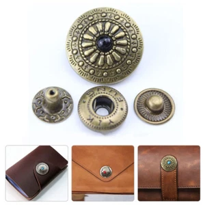 DIY Copper Snap Fasteners Buttons Press Studs Leather Crafts Sewing Accessory x1 - Picture 1 of 30
