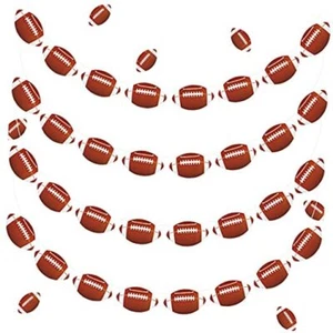  4 Pcs Football Party Decorations Hanging Football Banner for Football Bowl  - Picture 1 of 7