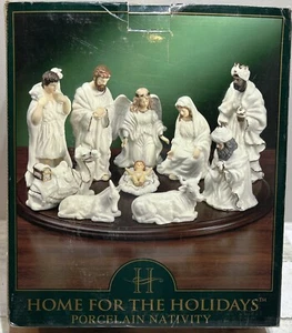 Belén de porcelana Home for the Holidays 9 de 10 piezas, falta camello - Imagen 1 de 6