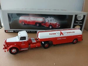 CAMION FLYING 'A' GASOLINE MACK LJ SEMI SKIRTED TANKER CORGI CLASSICS - Foto 1 di 5
