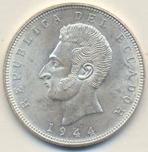 Ecuador 5 Sucres 1944 - Bild 1 von 2