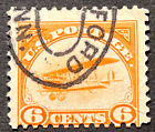 Travelstamps:  1918 US Stamps Scott #C1 Airmail Used Curtiss Jenny
