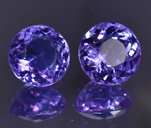 25.90  Ct  Natural BLUE To Purple Color Change Alexandrite Gem Treated Pair