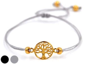 Celtic Tree of Life Silver Bracelet Gold Plated Gothic Jewelry - New - Picture 1 of 1
