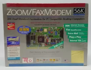 Zoom Internal Fax Modem Dualmode 56K Model 2919 (2919-00-00L) 56 Kbps New in Box - Picture 1 of 10