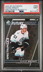 2022 SP Authentic Spectrum FX Black 1/1 Shane Wright #S88 PSA 9 - 1/1 - Picture 1 of 2