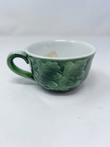 VIETRI Italy Grüne EICHENBLÄTTER FOGLIA Teetasse Handbemalt Brandneu - Bild 1 von 6