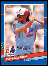 1991 Donruss Baseball Card Dave Martinez Montreal Expos #237